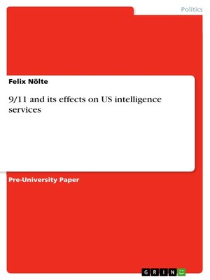 cover image of 9/11 and its effects on US intelligence services